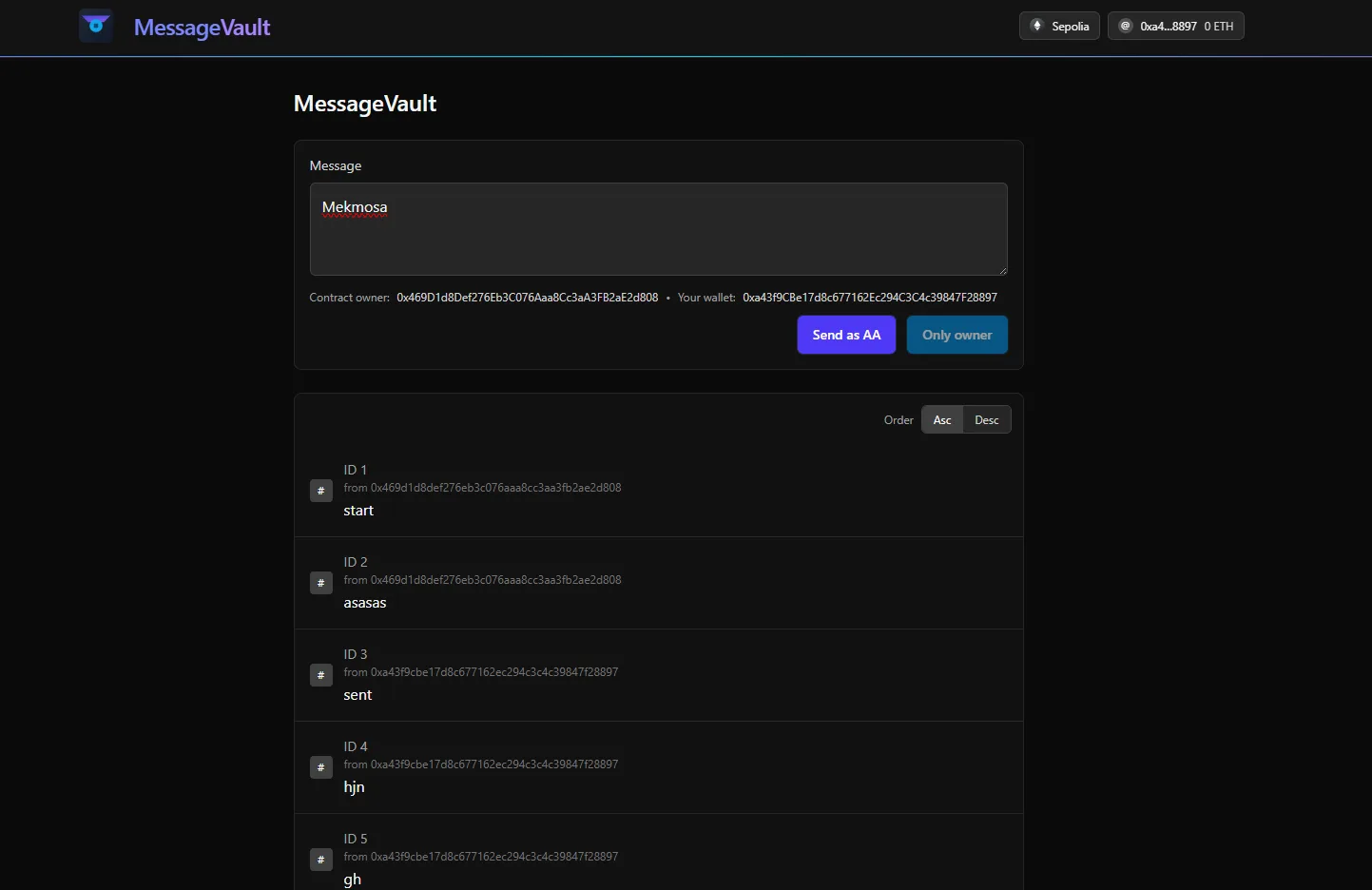 MessageVault preview
